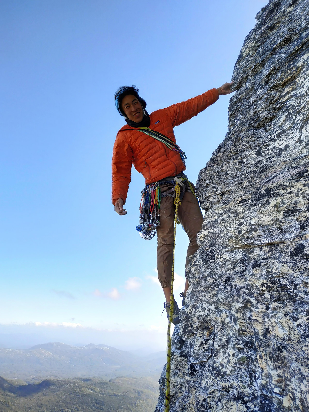 Climber on the wall